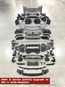 Piezas de Automóvil de Alta Calidad para la Serie 8 G14 G15 G16, Kit de Carrocería Ancha M8 Mejorado 1:1, <span class=keywords><strong>Material</strong></span> PP, Parachoques Delanteros y Traseros, Rejilla de Guardabarros - Product Image 3