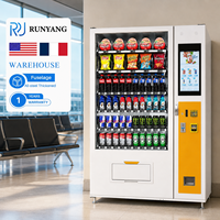 Máquina Expendedora Inteligente RUNYANG Personalizada para Exteriores con Pantalla Táctil y Monitoreo Remoto para Alimentos y Bebidas