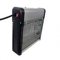 Trampa Eléctrica para Mosquitos Ultra Delgada Personalizada Zapper JB20E 2*15L, Luz LED de Alta Potencia, Asesino de Insectos con Luz UV y Pulverización de Polvo