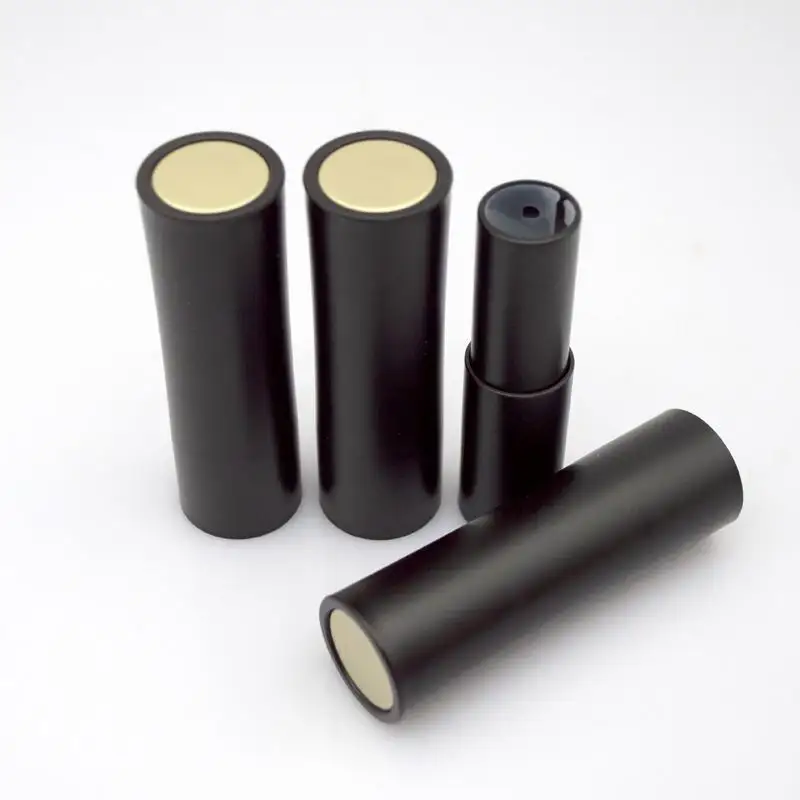 Round Glossy Lip Balm Container Slim Wholesale Empty Aluminum Lipstick Tubes