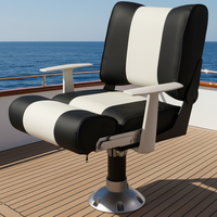 Nouveau siège de conduite marin en acier inoxydable pour bateau rapide, bateau d'assaut, siège de pêche pliable