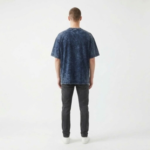 T-shirt Streetwear Oversize Homme en Coton Premium Délavé et Vieilli, 100% Coton, Anti-rétrécissement, 220g, OEM ODM - Product Image 6