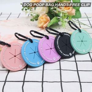 Support de rangement portable en PVC pour sacs à déjections canines, avec logo personnalisé, écologique, de haute qualité, à clipser, avec boucle de fixation – Vente chaude - Product Image 3