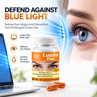 OEM ODM Lutéine Plus Myrtille Pépins de Raisin Baies de Goji Vitamines A C E Capsules de Nutrition Oculaire Complément Alimentaire Vente en Gros