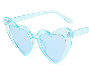 2025 नए थोक मीठे प्यार और गुलाब का दिल गुलाबी धूप का चश्मा धातु हिंज फैशन महिलाओं को दिल के चश्मे से प्यार करते हैं। - Product Image 4