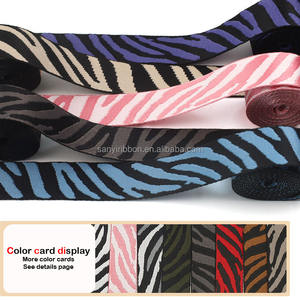 <span class=keywords><strong>Sangle</strong></span> en Polyester Jacquard léopard populaire de 50mm pour sacs bandoulière <span class=keywords><strong>sangle</strong></span> de <span class=keywords><strong>guitare</strong></span> à rayures zébrées <span class=keywords><strong>sangle</strong></span> de ceinture de sécurité - Product Image 3