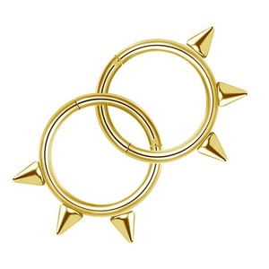 Anneau de nez en acier inoxydable 316L, bijoux de piercing géométriques unisexes - Product Image 3