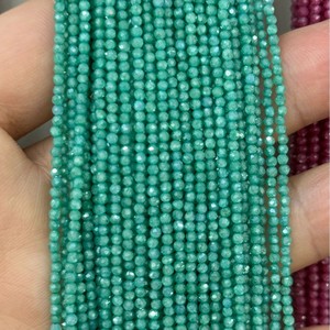 Compre Cuentas Sueltas de Piedra Facetada Redonda HLC de 2 mm y 3 mm, Cuentas Sueltas de Cristal Súper Brillantes, Borlas de Circonio para Hacer Pulseras - Product Image 3