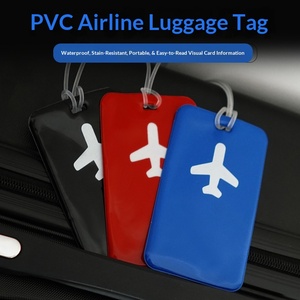 Étiquette de bagage en PVC pour avion, étanche, style urbain, anti-perte, identification pour bagages de soute en <span class=keywords><strong>voyage</strong></span> d'affaires - Product Image 2