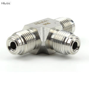 Ultrahochreine Hikelok-Edelstahl beschläge <span class=keywords><strong>Swagelok</strong></span> Typ 1/8 "bis 1" VCR Union 3-Wege-T-Stecker - Product Image 2