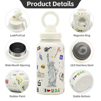 Logo personnalisé 18 24 25 32 oz Bouteille d'eau de voyage portable en acier inoxydable isolée à double paroi avec couvercle magnétique