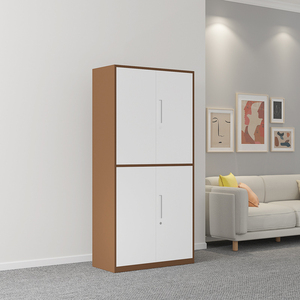 Archivador de Metal de oficina de 5 capas moderno seguro para uso escolar puerta de vidrio con características ajustables armario de hierro de acero barato - Product Image 6