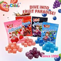 Bonbons en gros personnalisés sous marque privée, saveurs variées et audacieuses, bonbons gélifiés en cubes, goût fruité moelleux, paquets en boîte, friandises sucrées