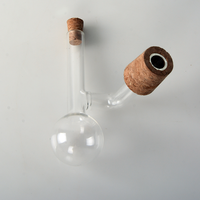 Conception d'aération en verre transparent moderne de bec verseur de vin soufflé par main de haut Borosilicate