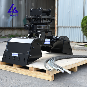 Grappin rotatif à large ouverture avec pare-boue et force de préhension élevée pour les bûches, les roches et les broussailles sur mini-excavatrices - Product Image 3