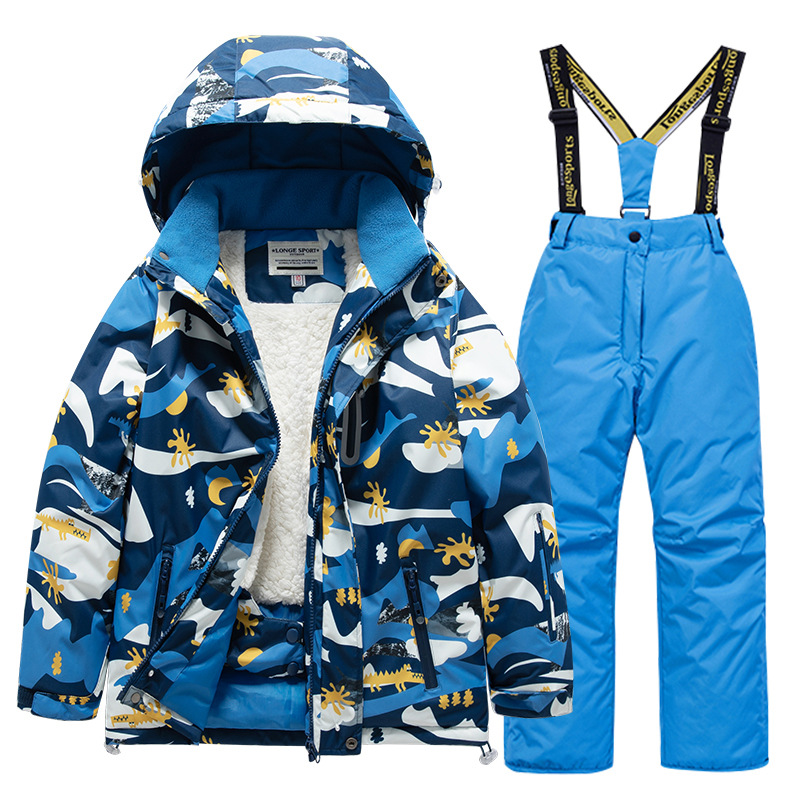 Snowsuit Boys Size Snow Pants Waterproof Kids Snow Suits