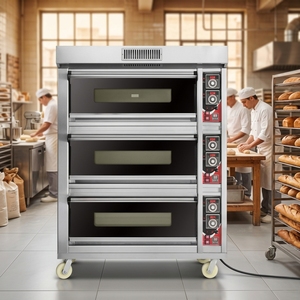Horno Eléctrico Comercial para Panadería, Horno <span class=keywords><strong>de</strong></span> Convección <span class=keywords><strong>de</strong></span> Alta Temperatura, Ahorro <span class=keywords><strong>de</strong></span> Energía para Uso en Panaderías, Restaurantes y Servicios <span class=keywords><strong>de</strong></span> Catering - Product Image 1