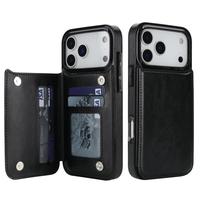 Étui de luxe en cuir PU pour iPhone 17 Pro Max, étui portefeuille avec support et porte-cartes pour iPhone 17 Air 16 15 14 13