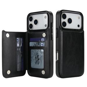 เคส iPhone 17 Pro Max หรูหรา หนัง PU แบบกระเป๋าสตางค์ สำหรับ iPhone 17 Air 16 15 14 13 พร้อมขาตั้ง ที่ใส่บัตร ฝาหลัง - Product Image 5