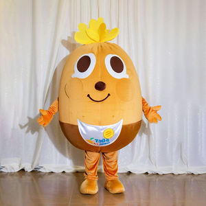 Costume de mascotte en peluche Shengye personnalisé de haute qualité, motif dessin animé plante pomme de terre jaune, pour adulte, idéal pour les activités de fête d'Halloween - Product Image 1