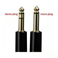 Prise audio TRS OEM 6,35 mm (1/4 pouce) plaquée or, codée par couleur, pour assemblage de câbles de casque, mixeur, amplificateur, instrument de studio SINGO