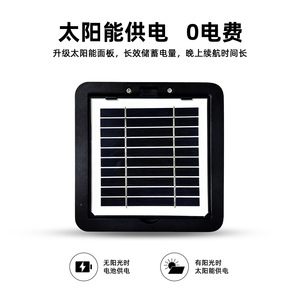 Lampe murale solaire extérieure LED carrée, éclairage sur 4 côtés, villa, cour, balcon, jardin, clôture - Product Image 5