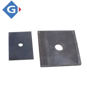Placa de arandela plana cuadrada de acero con barra de acoplamiento de encofrado de alta calidad para encofrado de construcción