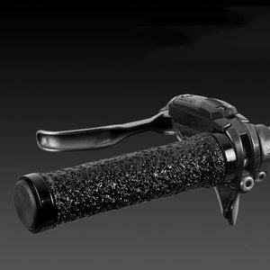 Poignées de guidon de vélo en caoutchouc texturé, diamètre 22 mm, antidérapantes, en caoutchouc souple, pour vélo et trottinette - Product Image 2