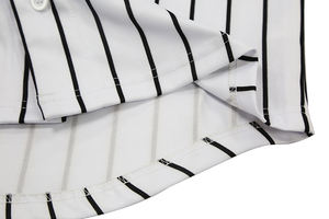 Healong Vêtements de sport pour hommes Vente en gros Maillot de baseball rayé personnalisé pas cher - Product Image 6