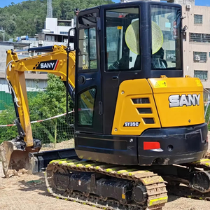 รถขุดขนาดเล็ก Sany SY35C ระบบไฮดรอลิก 3.5 ตัน เครื่องยนต์ เกียร์ ปั๊ม PLC สำหรับงานเกษตรกรรมในร่ม ประสิทธิภาพสูง ราคาสมเหตุสมผล มาตรฐาน CE - Product Image 1