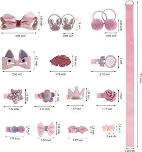2024 New Styles Teens Toddlers <b>Gift</b> Set Rose <b>Pink</b> Color Cute Birthday <b>Gifts</b> for Baby Girls Hair Clips <b>Gift</b> Set for Little Sister - Product Image 5