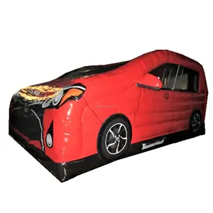 Nuovo Design Pvc rosso auto gonfiabile buttafuori nuovo modello di auto gonfiabile che salta per la pubblicità