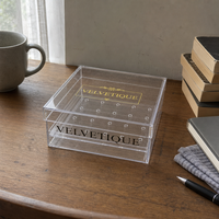 Boîte de rangement en acrylique avec tiroir, planche à 16 trous, support pour pinceaux de salon de manucure, taille de trous personnalisable, convient aux flacons fins