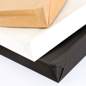 Black Brown White <b>A4</b> Free Sample Custom Clothing Envelope Packaging Reusable <b>Printed</b> Kraft Card <b>Paper</b> Envelope With Window - Product Image 3