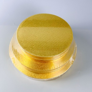 Plateau à gâteau rond épais en carton blanc et argenté SunShine Wholesale de 10 et 12 pouces - Product Image 3