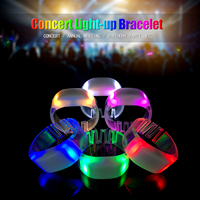 Bracelets LED personnalisés avec logo, concerts, bars, discothèques, mariages, événements, fournitures pour fêtes, bracelet LED en silicone contrôlé à distance par DMX