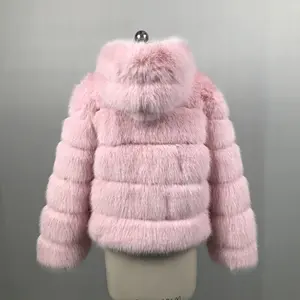 겨울 플러스 사이즈 여성 가짜 모피 여우 코트 자켓 가짜 모피 코트