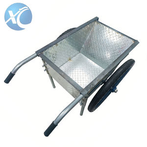 Chariot à main en métal résistant à la rouille, chariot rabattable pour le transport de marchandises dans les jardins et les fermes - Product Image 1