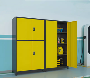 OEM Customized Heavy-Duty Iron <b>Workbench</b> and Workshop Cabinet Combination <b>Garage</b> Workstation Storage Tool Cabinet - Product Image 5
