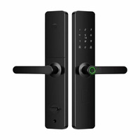 Kunci Pintu Depan Elektronik Pintar LEZN Harga Terjangkau Tuya Biometrik Kode Sidik Jari Aplikasi Mendukung 9 Bahasa Penyimpanan Data Cloud WIFI