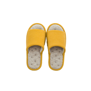 Pantuflas de Lino de Moda para Interiores, Antideslizantes, Suaves, para las Cuatro Estaciones, Pantuflas de Algodón Suave para Parejas, para Primavera, Verano y Otoño - Product Image 3