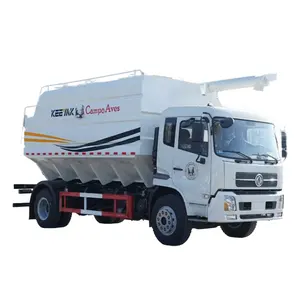 KEEYAK Dongfeng 4*2 LHD RHD cement bulk feed truck 25cbm tank capacity 3 warehouses for delivery animal feed wood pellets