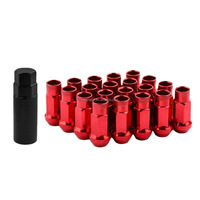 20 pièces Écrous de roue M12x1.25 à extrémité ouverte pour voitures, écrous antivol à sertir, rallonges de moyeu de roue de course, écrous de tuning