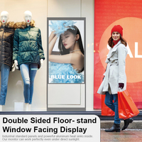 Face Écran HD 43-65 pouces Dispositif de publicité pour magasin de détail pour la conception de fenêtres Port Digital Signage