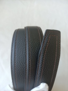 2024 Nieuwe Ontwerp Custom Logo Automatische Ratelgesp Western Echt Lederen Riem Voor Mannen 100% Echt Leer - Product Image 2