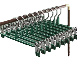 Lavinia Heavy-Duty Metall Hotel Hose Kleiderbügel Platzsparende rutsch feste Clips Buntes Design für Kleider schrank Bekleidungs geschäft Badezimmer - Product Image 1