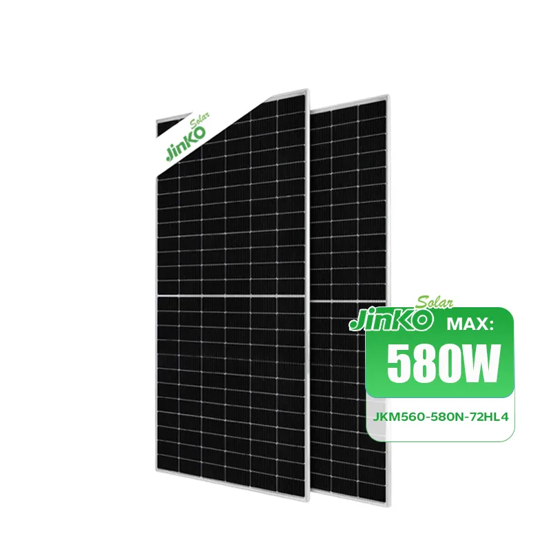 Jinko N-type 570W 575 w 580W 72HL4-(V) bifacial Ntype แผงเซลล์แสงอาทิตย์ราคาสต็อก US โกดัง