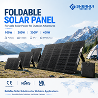 Panneau solaire pliable 300W, chargeur solaire monocristallin portable ETFE IP67 pour station d'alimentation, camping, camping-car, extérieur