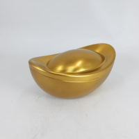 Boîte en métal gaufrée 3D personnalisée d'usine OEM, emballage de luxe en forme de lingot d'or avec couvercle amovible