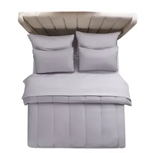 Set tempat tidur serat mikro ringan, 5 potong dasar seksi dalam tas Set tempat tidur kembar/kembar XL